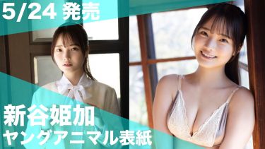 【新谷姫加】Cカップ6　ヤングアニマル！5月24日発売！グラビア撮影風景動画！水着姿を披露！